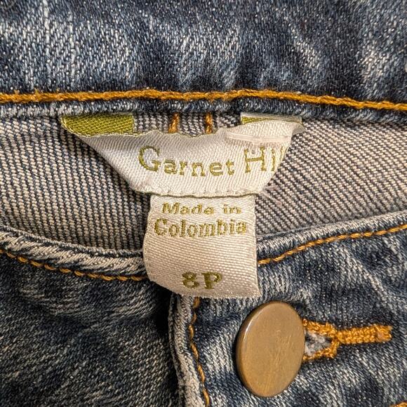 Garnet Hill Jeans Denim Skinny Classic Timeless Sustainable Chic - Size 8P - Picture 5 of 6